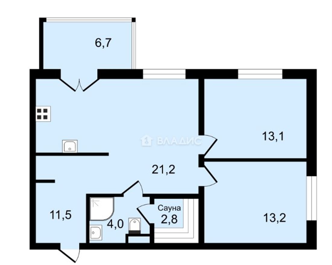 Купить 2-комнатную квартиру